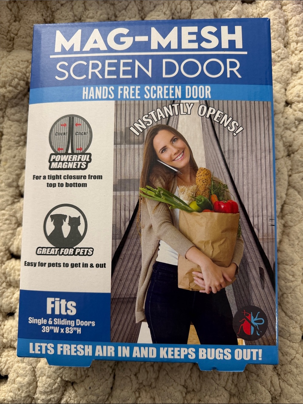 Mag-Fresh Hands Free Screen Door - New